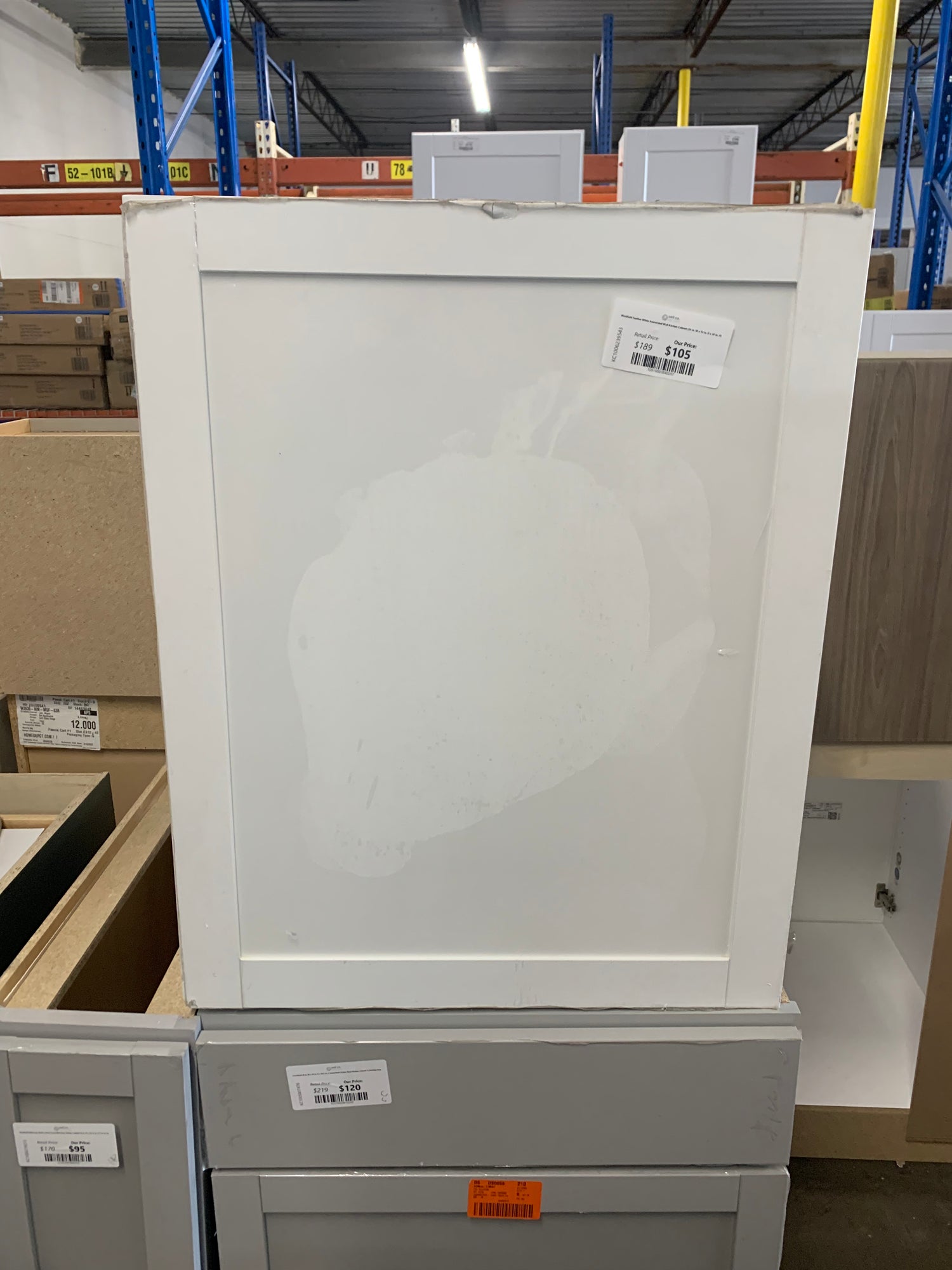 Westfield Feather White Assembled Wall Kitchen Cabinet (24 in. W x 12 in. D x 30 in. H)