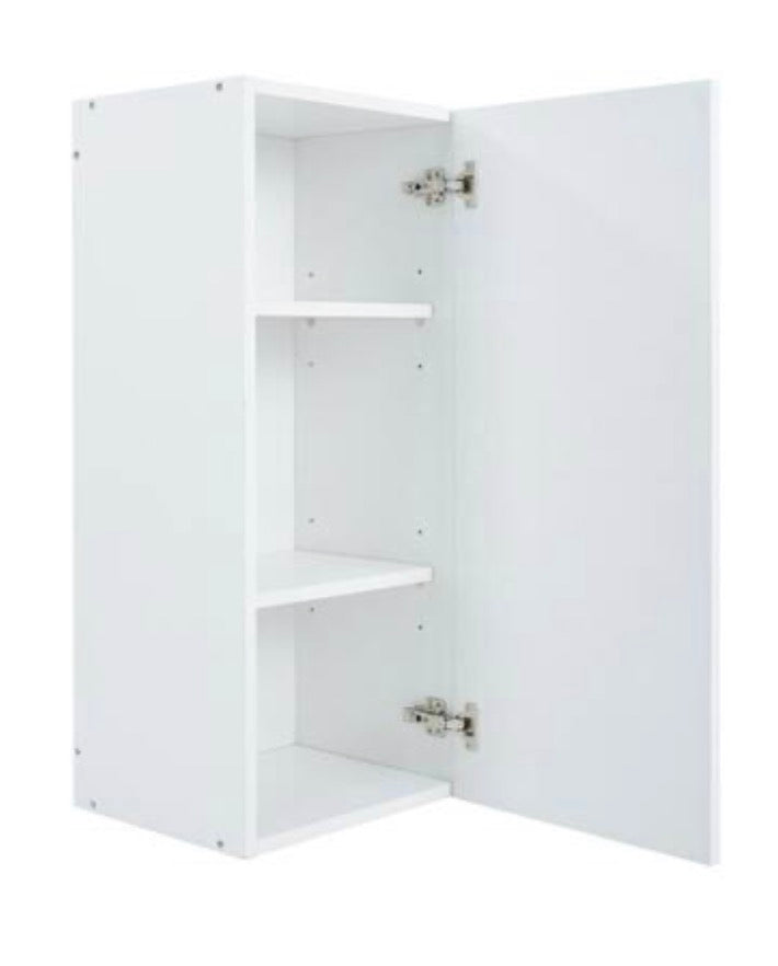 Radiance 21 in. W x 12 in. D x 36 in. H Ready to Assemble Slab Wall Kitchen Cabinet in white