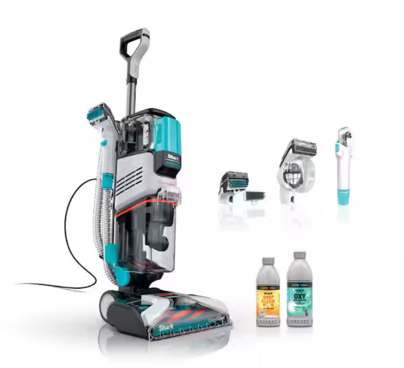 Corded Carpet Expert with Stain striker pet deep carpet cleaner, built-in spot stain cleaner, shampooer (Missing Attachments/Used)