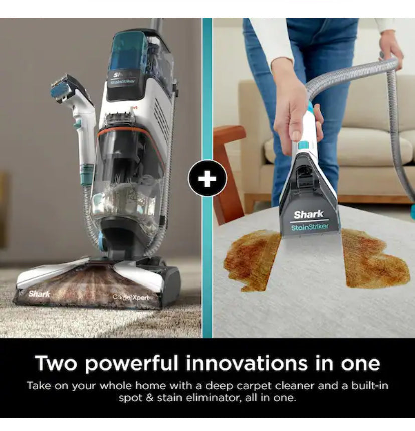 Corded Carpet Expert with Stain striker pet deep carpet cleaner, built-in spot stain cleaner, shampooer (Missing Attachments/Used)