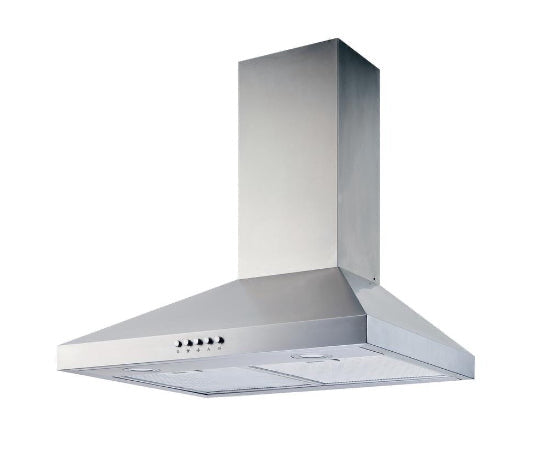 Siena 30 in. 350CFM Convertible Pyramid Wall Mount Range Hood in Stainless Steel with Charcoal Filter and LED Lighting