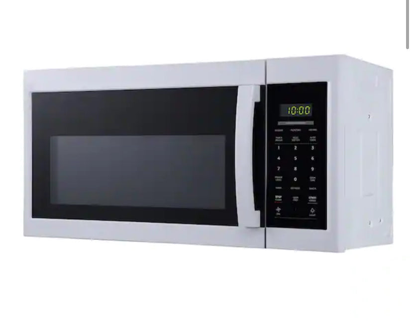 1.7 cu. ft. 1000-Watt Over the Range Microwave in White