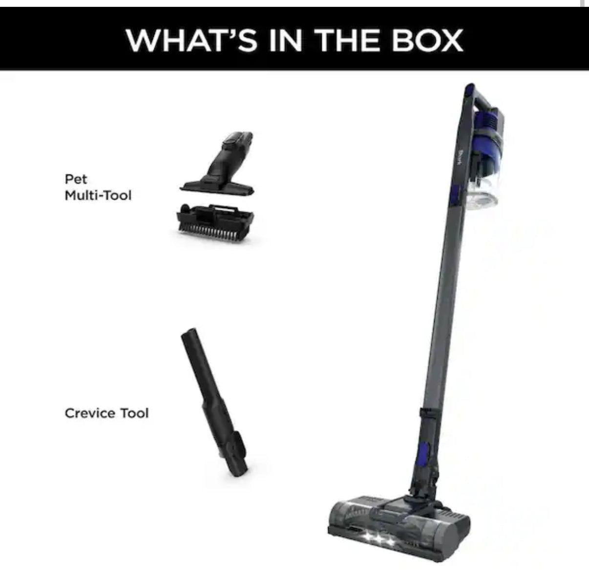 Pet Bagless Cordless Stick Vacuum with XL Dust Cup, LED Headlights, Removable Handheld, 40min Runtime, in Gray