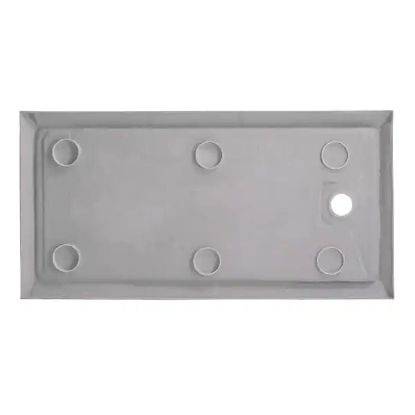 60 in. x 32 in. Single Threshold Right Drain Shower Base in White