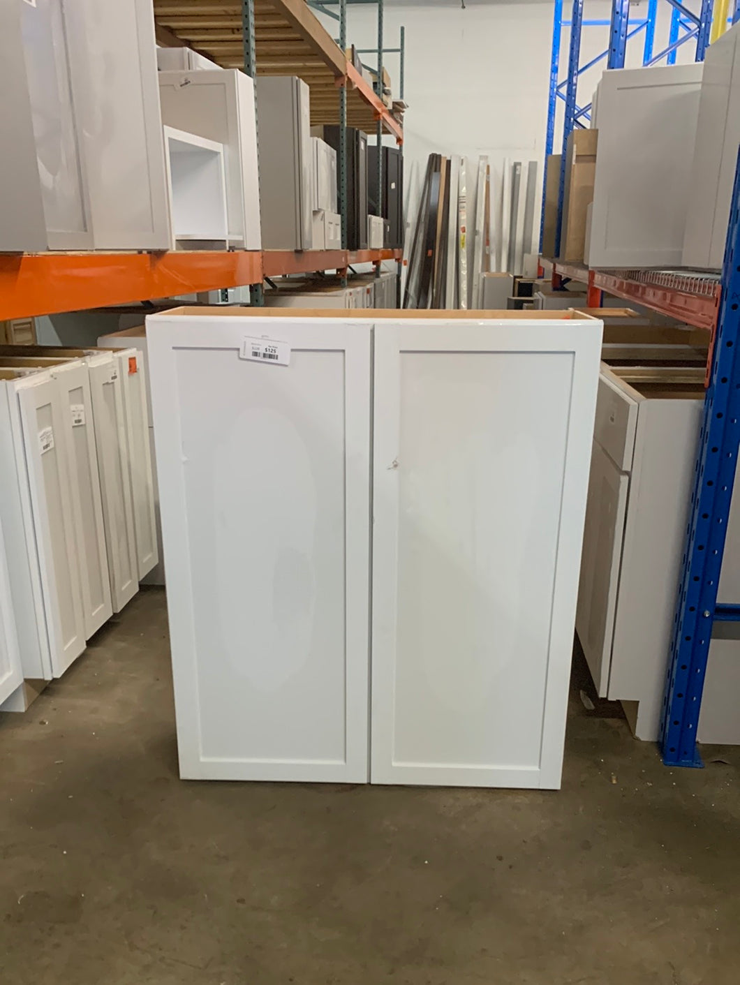 Courtland Polar White Finish Laminate Shaker Stock Assembled Wall Kitchen Cabinet 36 in. x 42 in. x 12 in.