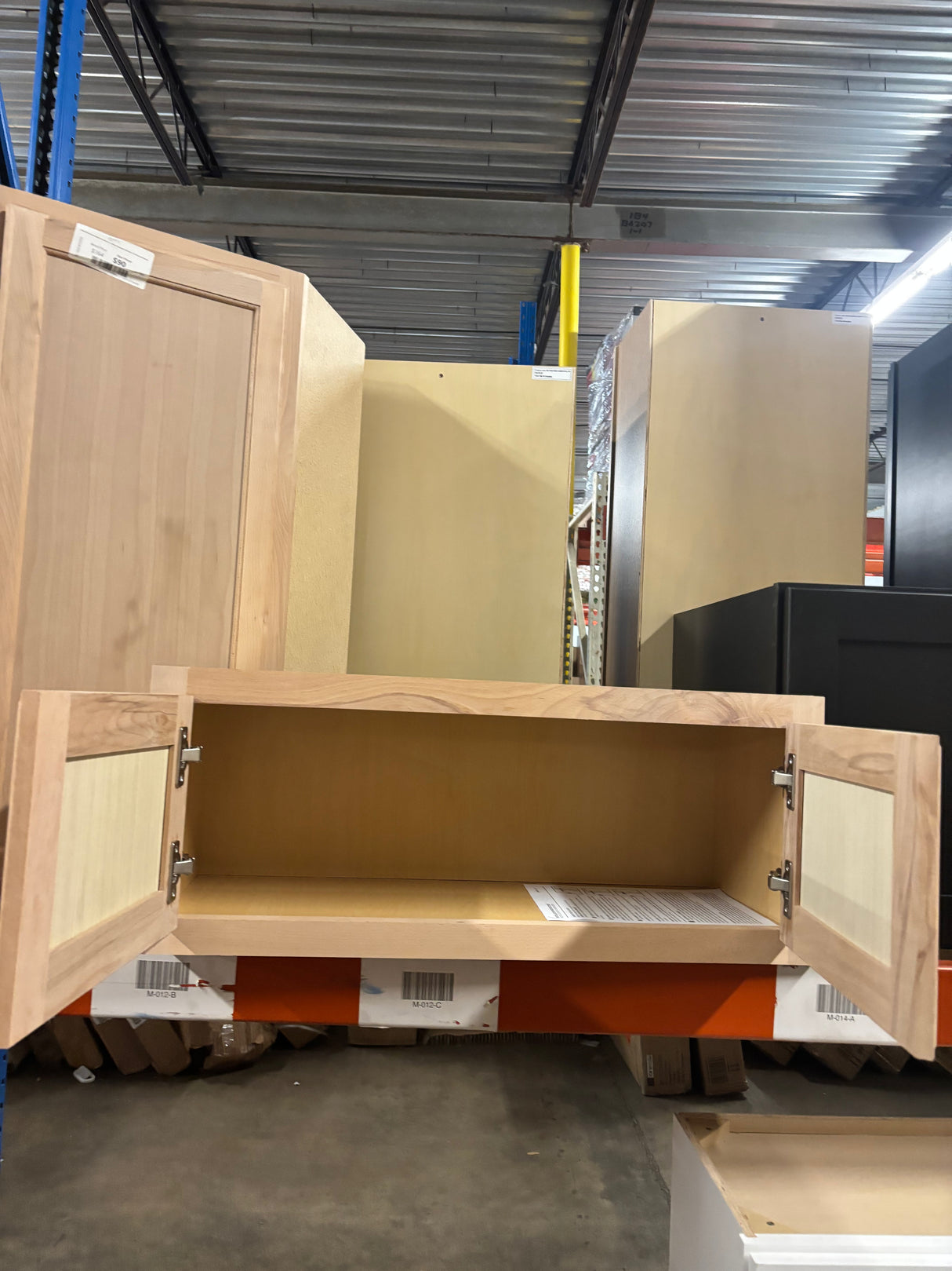 Hampton Assembled 30x12x12 in. Wall Bridge Kitchen Cabinet in Unfinished Beech