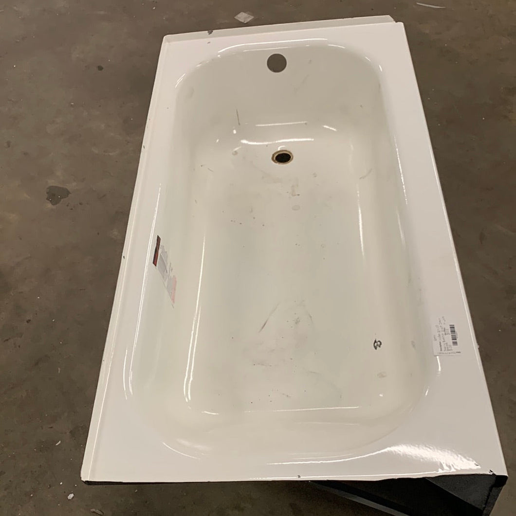 Aloha 60 in. x 30 in. Soaking Bathtub with Right Drain in White