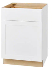 Load image into Gallery viewer, Avondale Shaker Alpine White Quick Assemble Plywood 24 in Base Kitchen Cabinet (24 in W x 24 in D x 34.5 in H)
