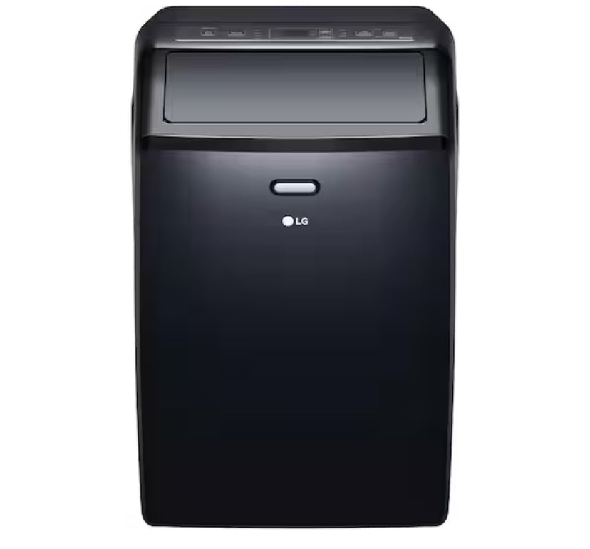 10,000 BTU (13,500 BTU ASHRAE) 115-Volt Portable Air Conditioner Cools 450 Sq. Ft. with Dehumidifier and Wi-Fi in Black