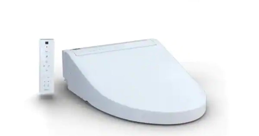 C5 Washlet Electric Heated Bidet Toilet Seat for Elongated Toilet in Cotton White