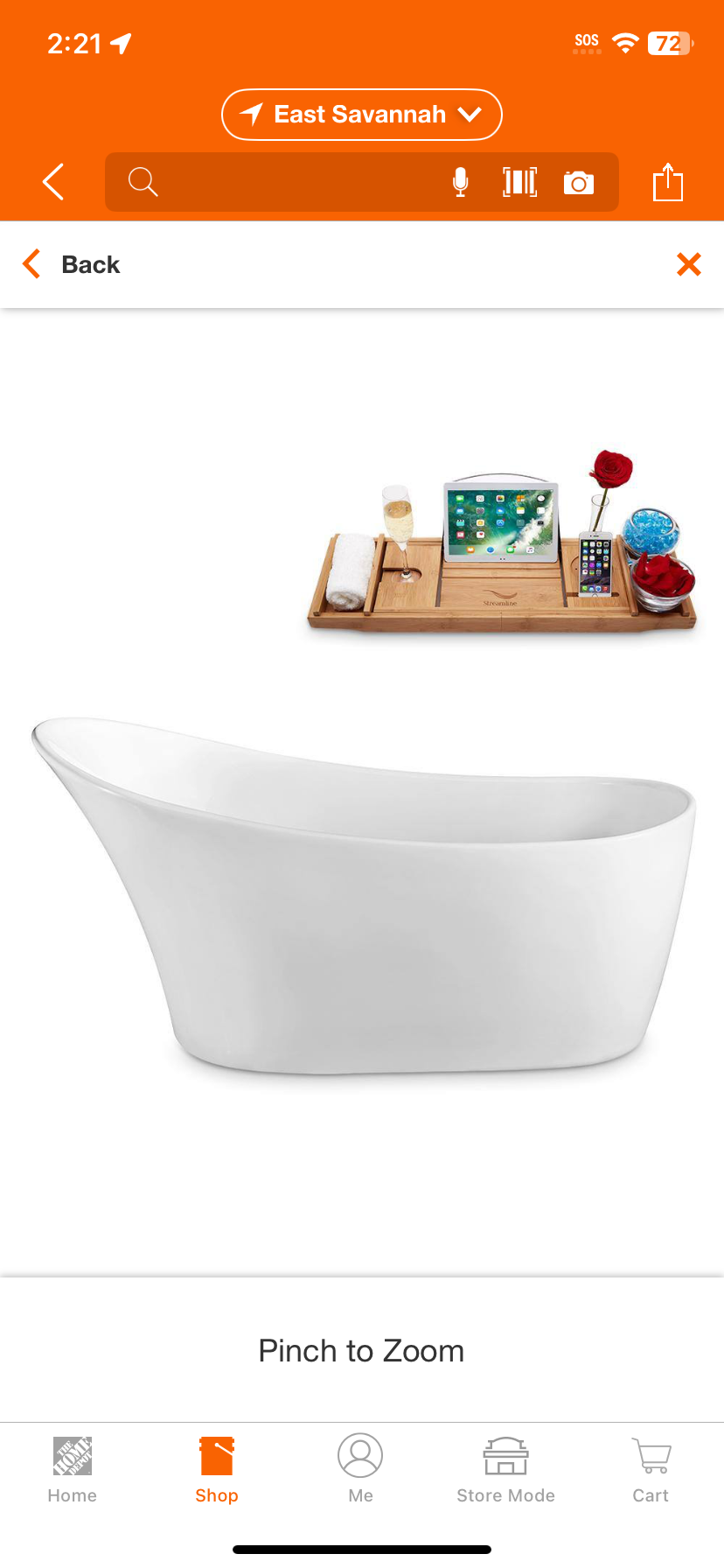 55 in. Acrylic Flatbottom Non-Whirlpool Bathtub in Glossy White with Brushed Nickel Drain