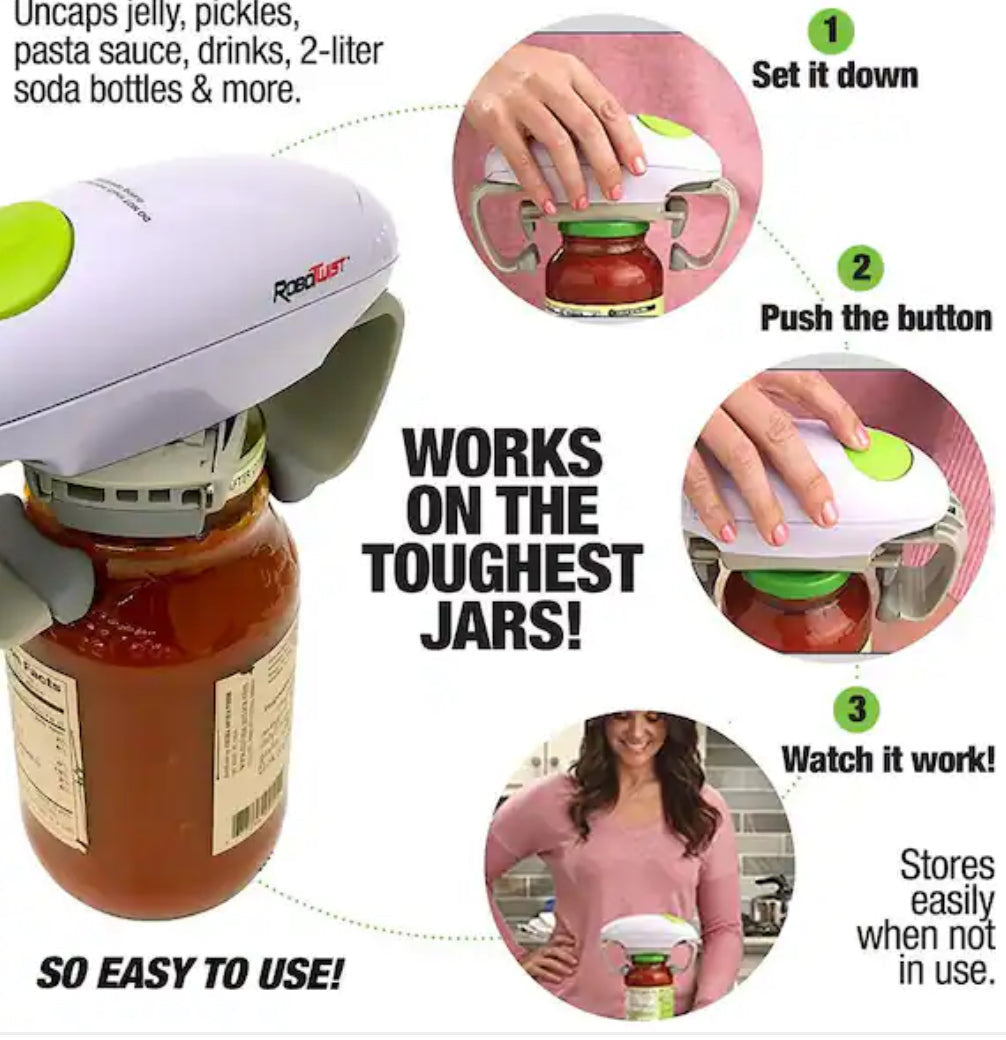 Robo Twist Hands-Free Easy Jar Opener