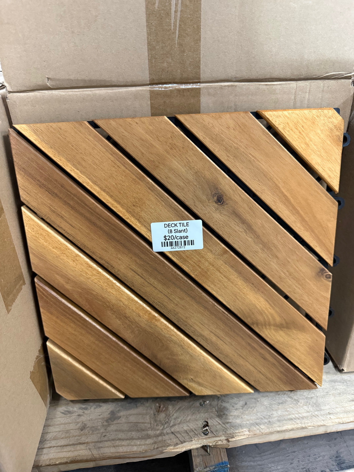 Deck Tile 10 Sq Ft/Case (8 Slat)