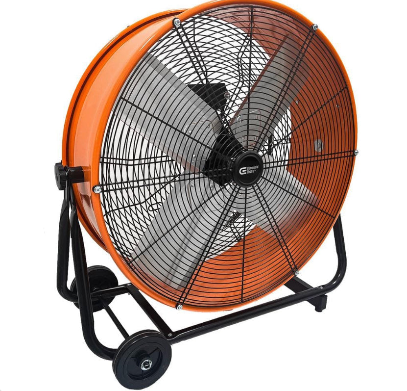 24 in. 2-Speed Heavy Duty Tilt Drum Fan