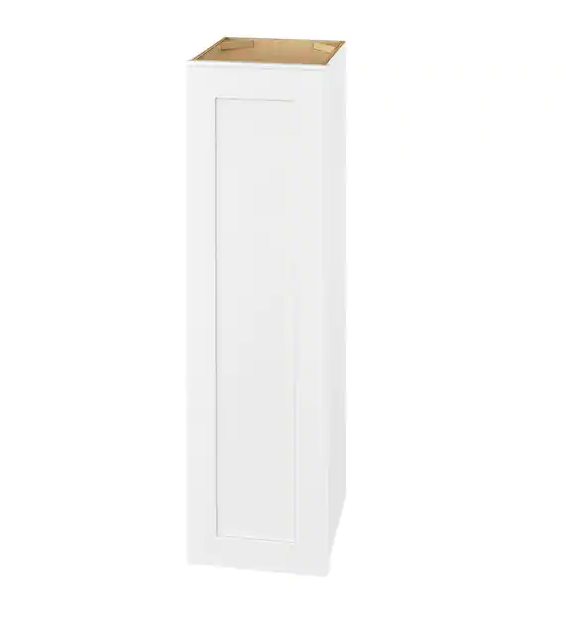 Avondale Shaker Alpine White Quick Assemble Plywood 12 in Wall Kitchen Cabinet (12 in W x 42 in H x 12 in D)