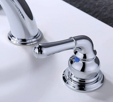 Load image into Gallery viewer, Vintage 8 in. Widespread Bathroom Faucet with Pop-Up Drain
