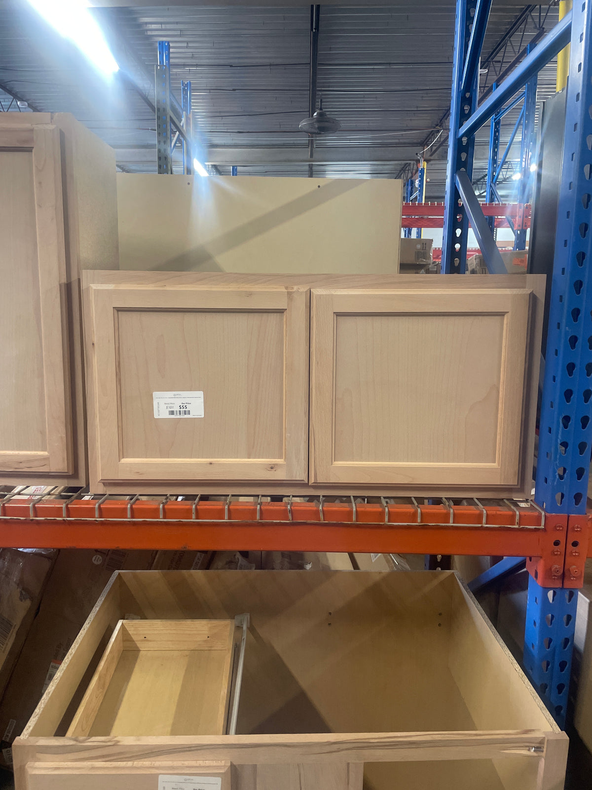 36 in. W x 12 in. D x 18 in. H Assembled Wall Bridge Kitchen Cabinet in Unfinished with Recessed Panel
