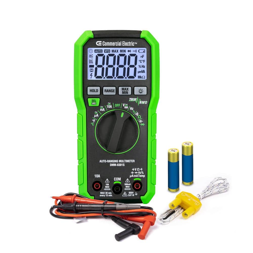 600-Volt True RMS Auto-Ranging Digital Multimeter with - main