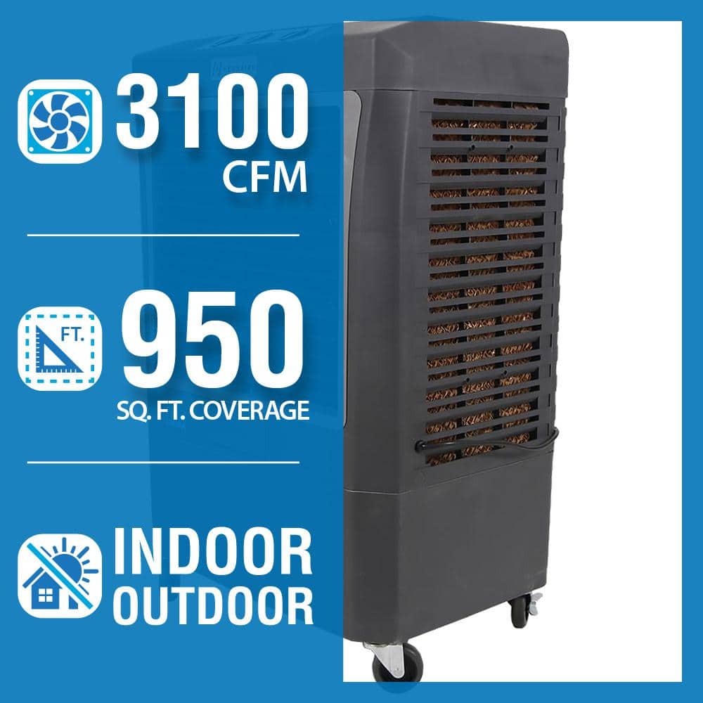 3,100 CFM 3-Speed Portable Evaporative Cooler (Swamp - image 3