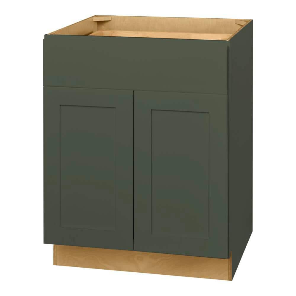 Avondale 27 in. W x 24 in. D x 34.5 in. H Ready to Assemble Plywood Shaker Base Kitchen Cabinet in F