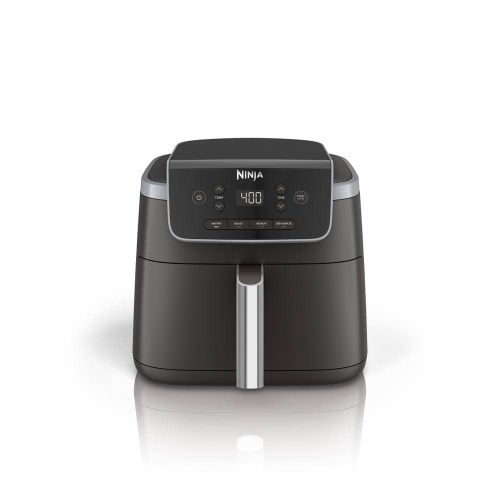 5 qt. Black Stainless Steel Air Fryer Pro with Air Fry Roast Reheat and Dehydrate