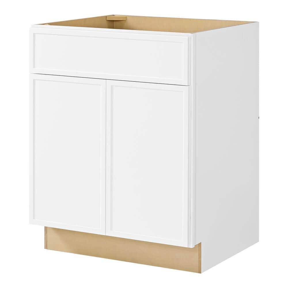 Leyton 27 in. W x 24 in. D x 34.5 in. H Ready to Assemble Plywood Slim Shaker Base Kitchen Cabinet i