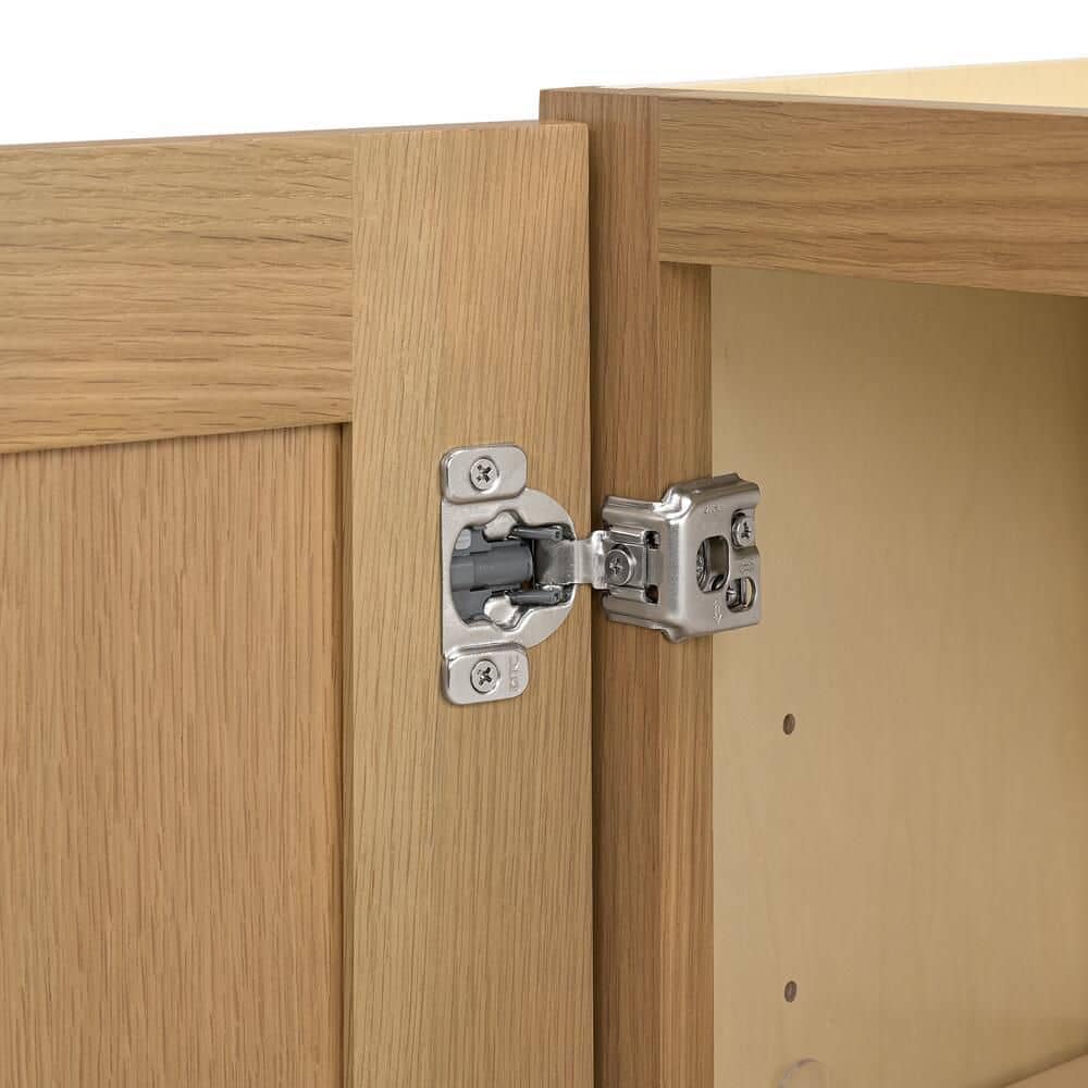 Avondale 21 in. W x 12 in. D x 30 in. H Ready to Assemble Plywood Shaker Wall Kitchen Cabinet in
