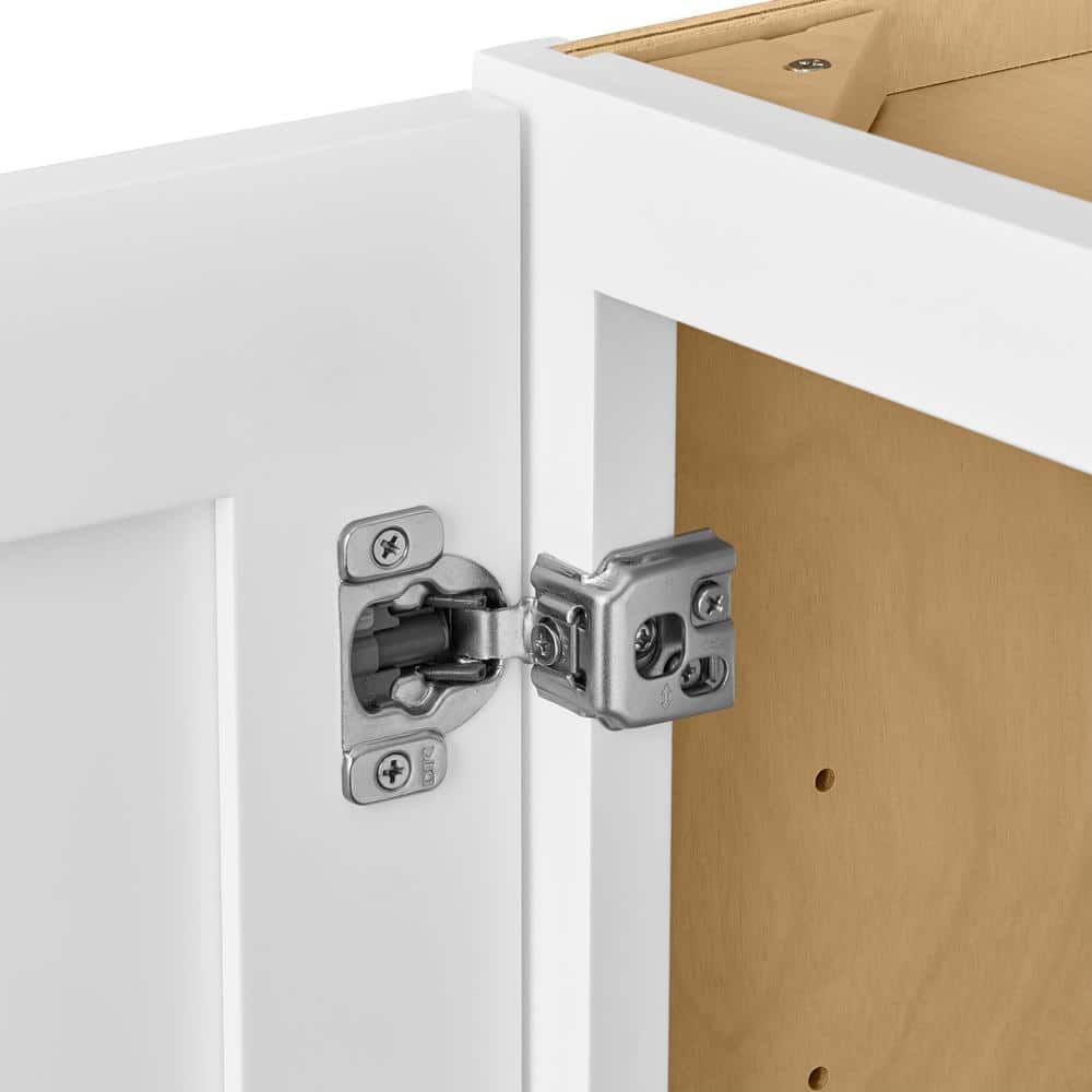 Avondale 21 in. W x 12 in. D x 42 in. H Ready to Assemble Plywood Shaker Wall Kitchen Cabinet in Alp