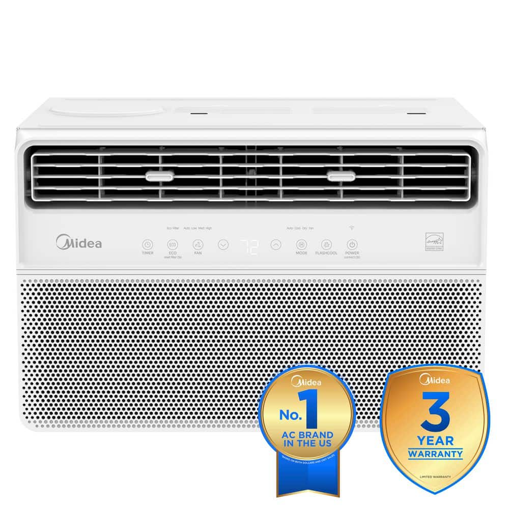 10,000 BTU Smart Inverter Plus Window Air Conditioners for Rooms up to 450 Sq. Ft. with Dual Filter,