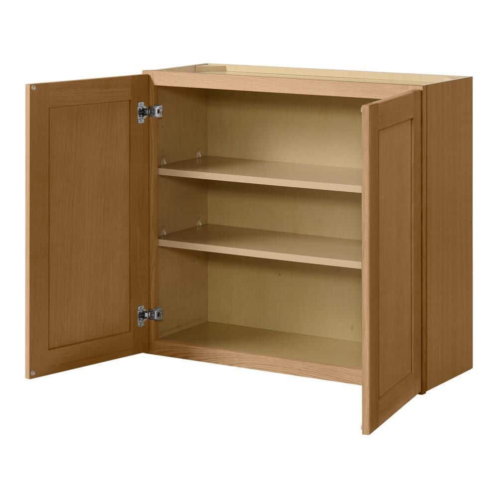 Avondale 33 in. W x 12 in. D x 30 in. H Ready to Assemble Plywood Shaker Wall Kitchen Cabinet in