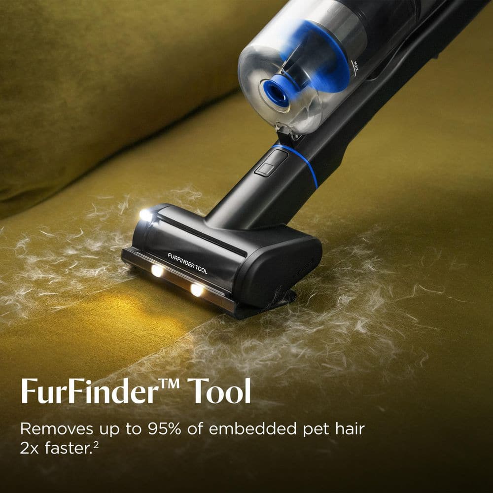 PowerClean FurFinder 200W Bagless Cordless HEPA Sealed System Stick Vacuum for Multi‑Surfaces in Blu
