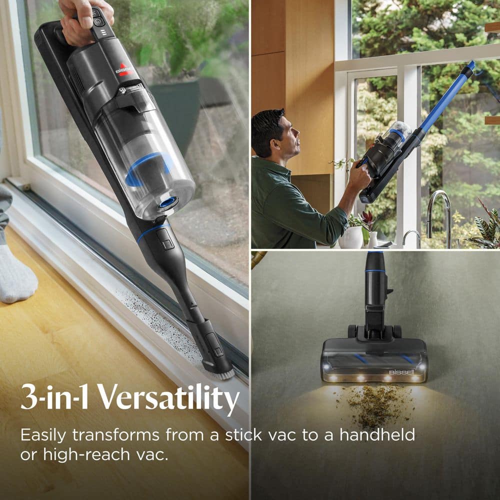 PowerClean FurFinder 200W Bagless Cordless HEPA Sealed System Stick Vacuum for Multi‑Surfaces in Blu