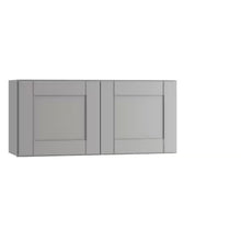 Load image into Gallery viewer, Richmond Vesuvius Gray Plywood Shaker Stock Ready to Assemble Wall Kitchen Cabinet with 2 doors (36 in.x12 in. x12 in.)
