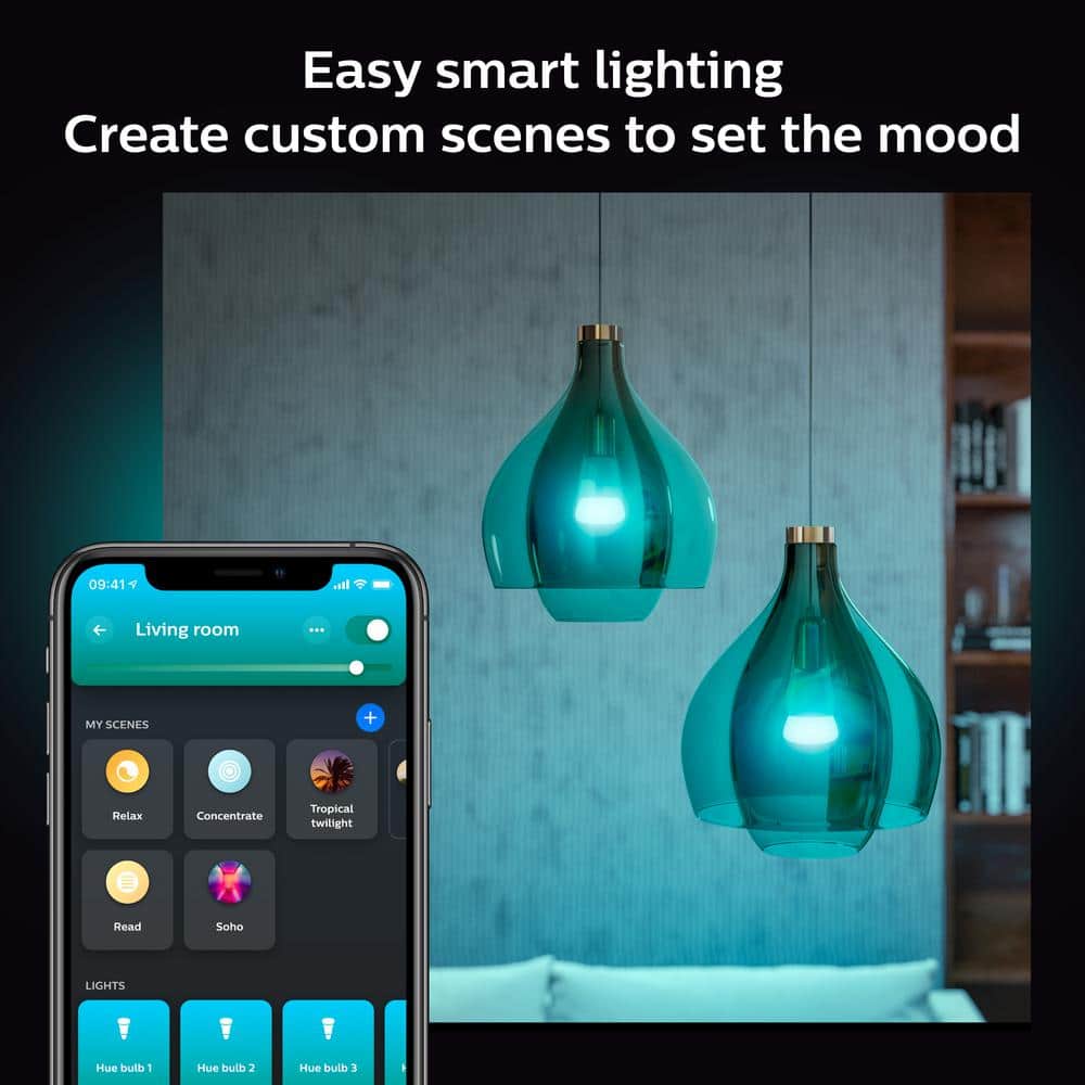 75-Watt Equivalent A19 Smart LED Color Changing Light Bulb - image 2