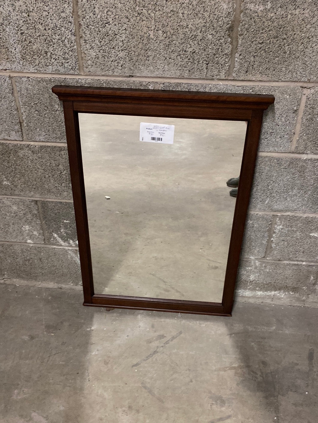 24 x 31.5 Framed Mirror in Mahogany