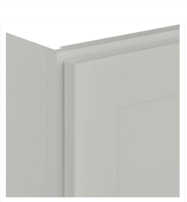 Avondale Shaker Dove Gray Quick Assemble Plywood 21 in Wall Cabinet (21 in W x 36 in H x 12 in D)
