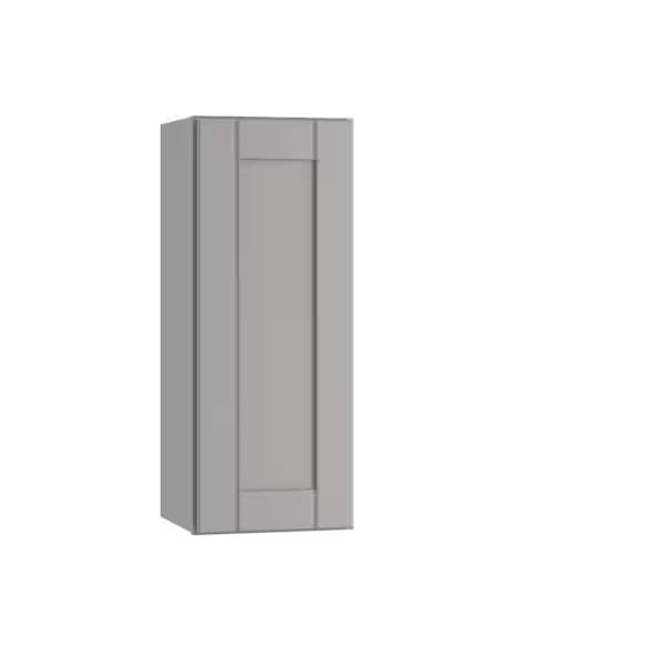 Richmond Vesuvius Gray Plywood Shaker Stock Ready to Assemble Wall Kitchen Cabinet with 1 door (9 in.x30 in. x12 in.)