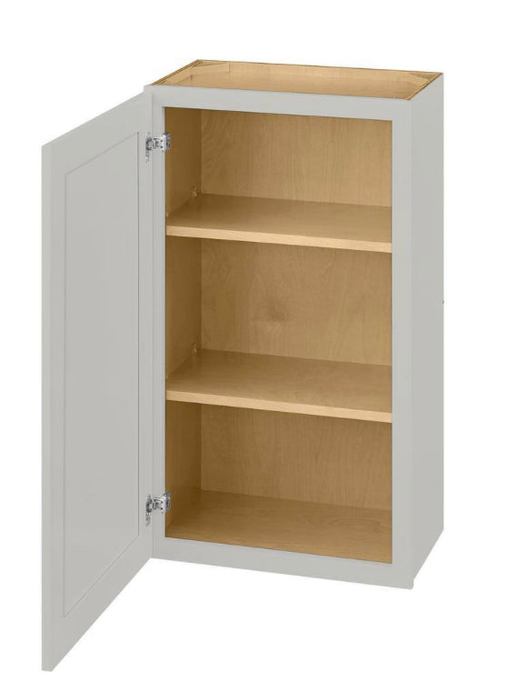 Avondale Shaker Dove Gray Quick Assemble Plywood 21 in Wall Cabinet (21 in W x 36 in H x 12 in D)