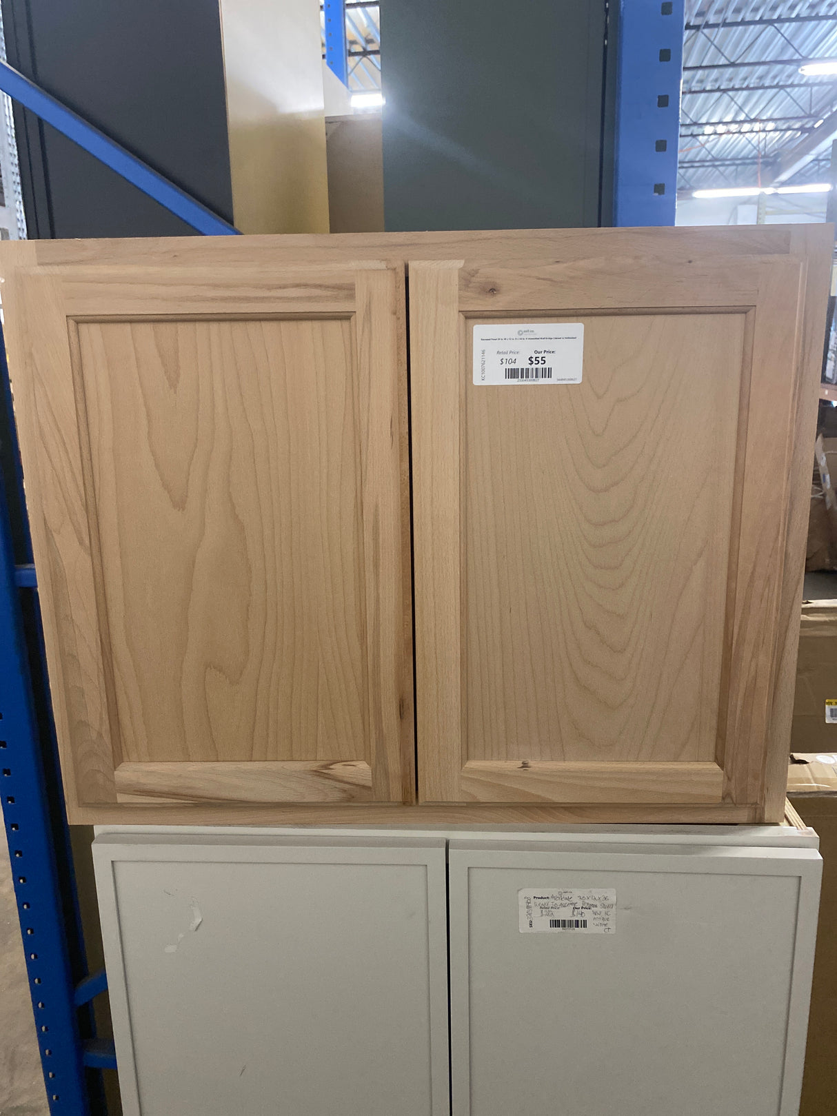 Recessed Panel 30 in. W x 12 in. D x 24 in. H Assembled Wall Bridge Cabinet in Unfinished