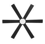 Tilden 60 in. Indoor/Covered Outdoor Matte Black Downrod Mount Ceiling Fan with Adjustable White LED and Remote Included
