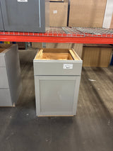 Courtland 21 in. W x 24 in. D x 34.5 in. H Assembled Shaker Base Kitchen Cabinet in Sterling Gray