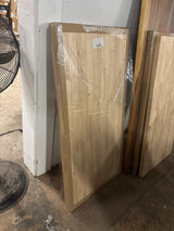 4 ft. L x 25 in. D Unfinished Hevea Solid Wood Butcher Block Countertop With Square Edge