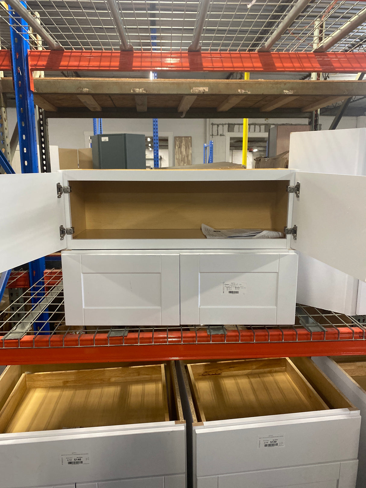 Shaker 36 in. W x 12 in. D x 12 in. H Assembled Wall Bridge Cabinet in Satin White