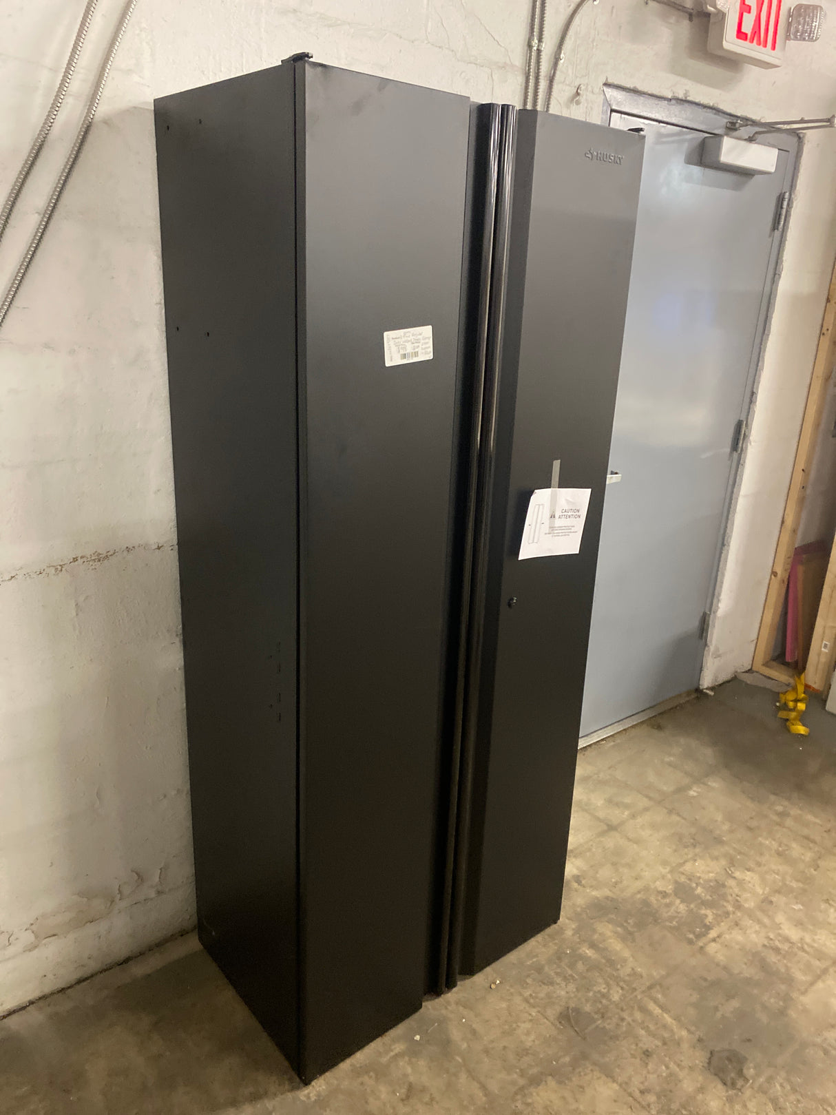 3-Piece Regular Duty Welded Steel Garage Storage System in Black