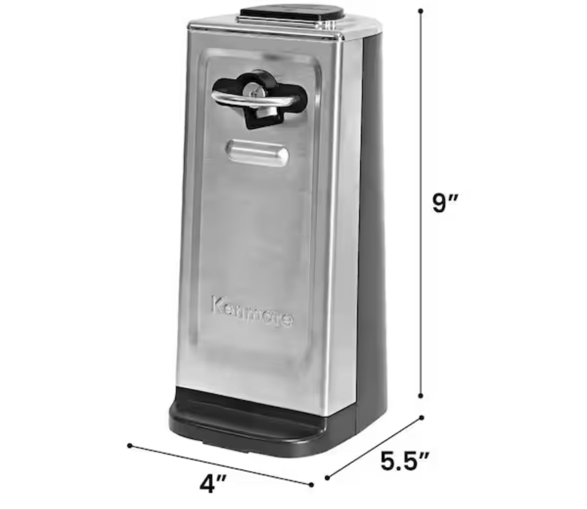Electric Automatic Can Opener with One-Touch Opening, Smooth Edge