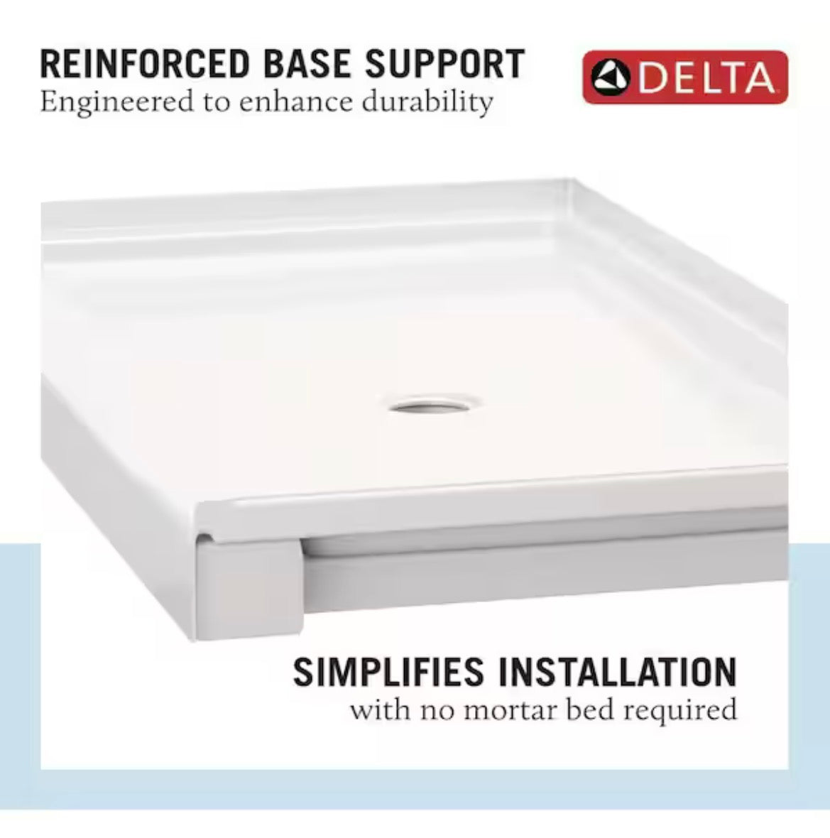 Classic 500 60 in. L x 30 in. W Alcove Shower Pan Base with Right Drain in High Gloss White