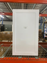 Shaker 24 in. W x 12 in. D x 42 in. H Assembled Wall Kitchen Cabinet in Satin White