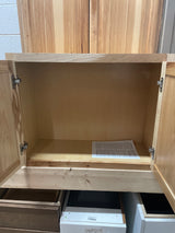 Hampton 30 in. W x 12 in. D x 30 in. H Assembled Wall Cabinet in Natural Hickory