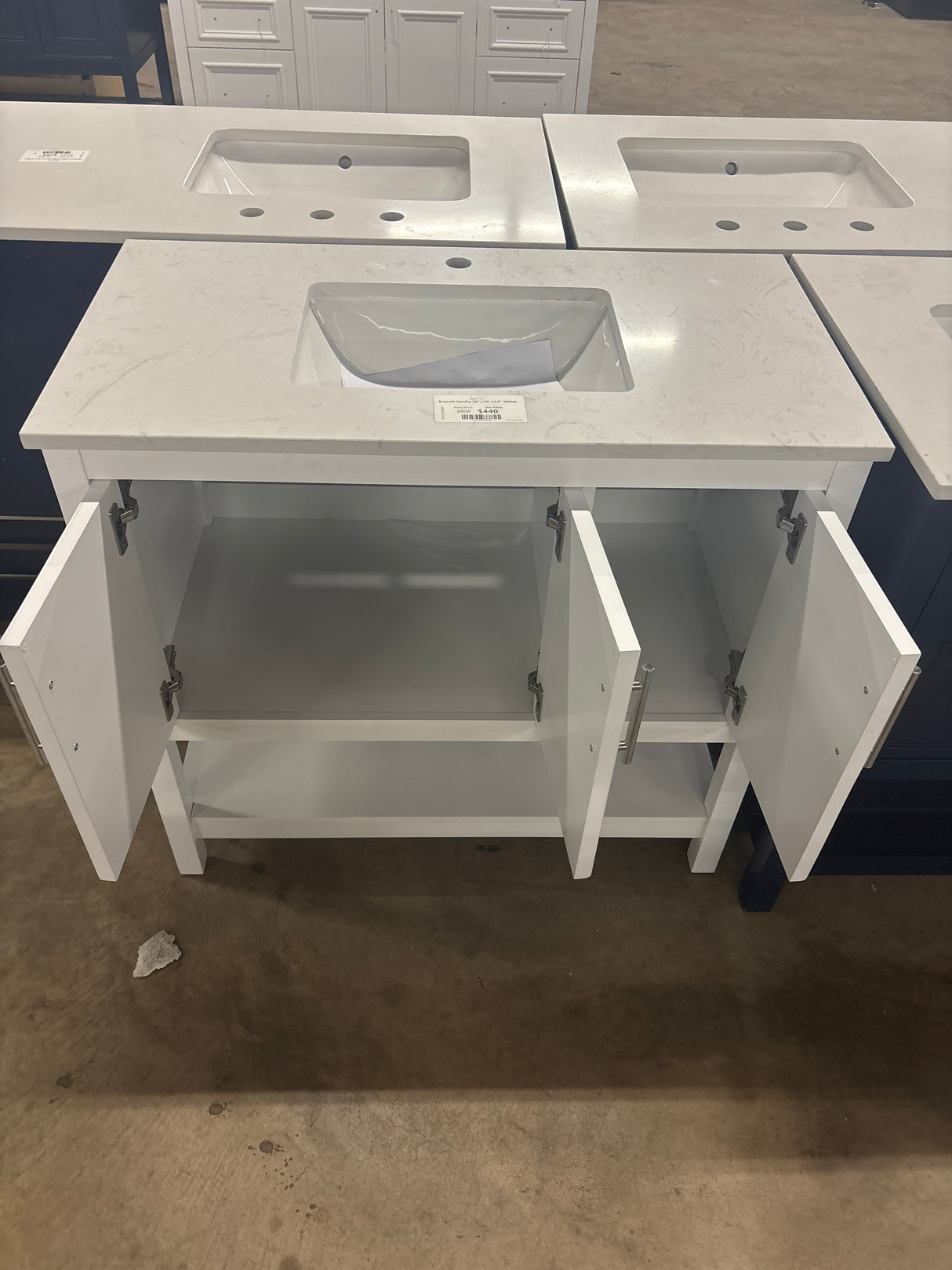 Everett Vanity 36''x19''x34" White