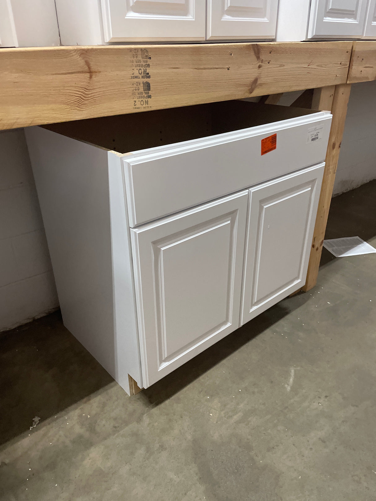 Hampton 36 in. W x 24 in. D x 34.5 in. H Assembled Sink Base Kitchen Cabinet in Satin White